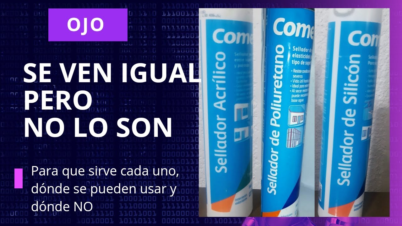Sellador de Silic&oacute;n, Sellador Acr&iacute;lico y Sellador de Poliuretano, para que sirve cada uno