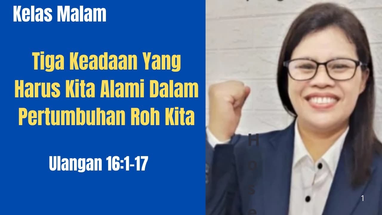 Tiga Keadaan Yang Harus Kita Alami Dalam Pertumbuhan Rohnya Kita#Ministry100Channel