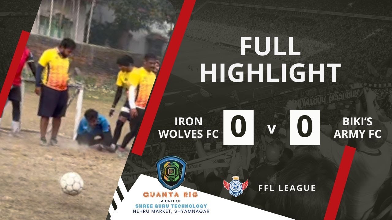 FFL  Match 21 | Iron Wolves vs Biki's Army | Last match of the FFL League ⚽️⚽️⚽️ #football #india