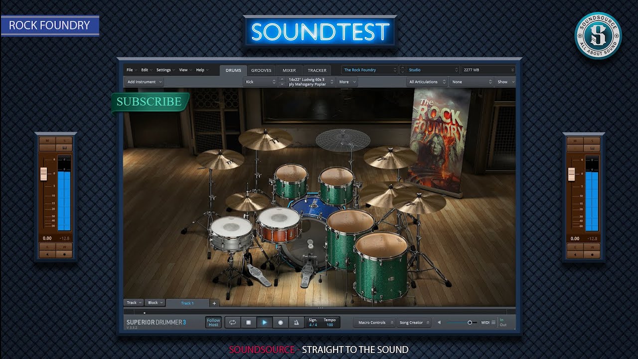 Toontracks The Rock Foundry SDX Superior Drummer 3