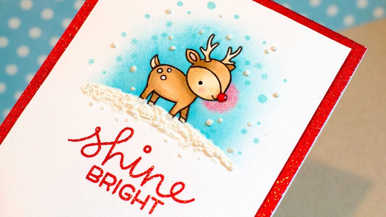 Ink Masking + Faux Snow