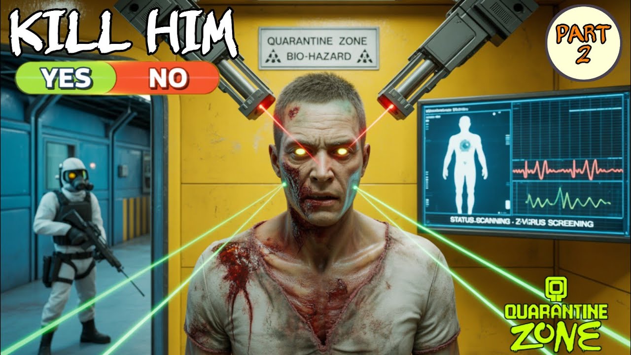Quarantine zone part 2 full version gameplay 😨|Zombie|On Vtg!