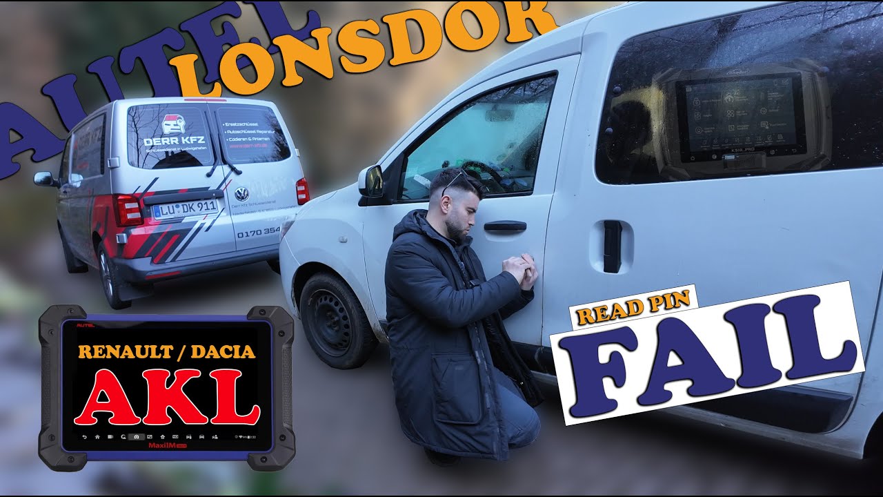 Renault / Dacia DoKKer 2017 All Key Lost / Программирование ключа Renault 2025 AUTEL ???