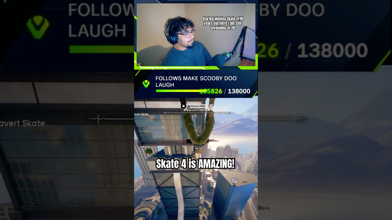 18 years of Skate 😊 #skate4 #skate #skateboarding #pcgaming #almost30