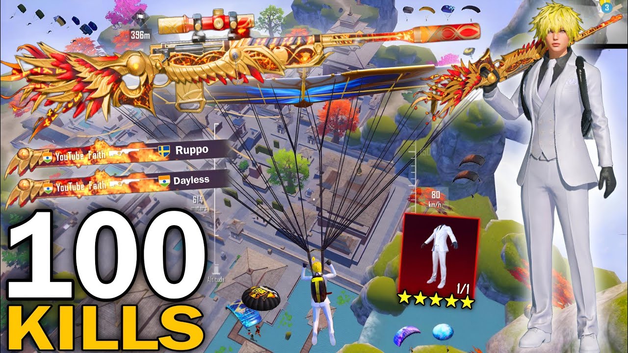 100 KILLS!😍BEST SNIPER AWM GAMEPLAY TODAY IN SACRED QUARTET🔥PUBG MOBILE