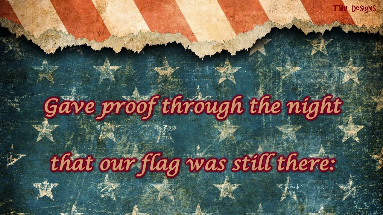 Star Spangled Banner  Sung By: Gina Davis (Lyrics)