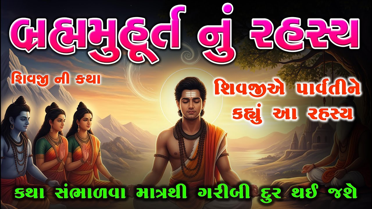 શિવજીએ પાર્વતીને કહ્યું બ્રહ્મ મુહૂર્તનું રહસ્ય | Lord Shiva Katha | How to Wake Up Early & Get Rich