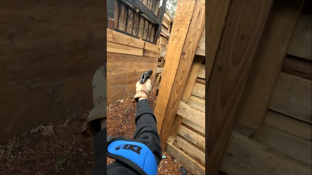 Hitting my brother with a pistol in  #airsoft