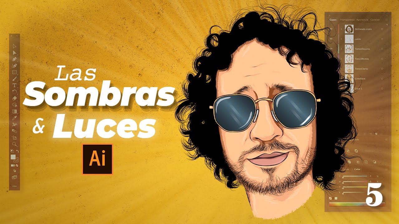 COMO hacer SOMBRAS y LUCES · Dilustrando desde CERO | Illustrator Tutorial (Mouse)