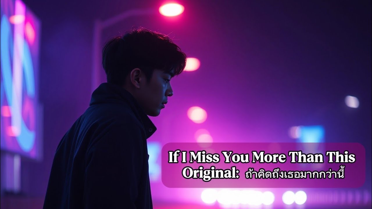 If I Miss You More Than This | Original by Jern Jern Boonsoongnern | "ถ้าคิดถึงเธอมากกว่านี้"