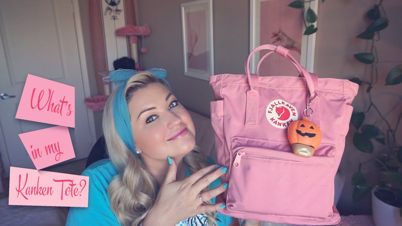 что внутри моей розовой сумки Fjallraven Kånken :)