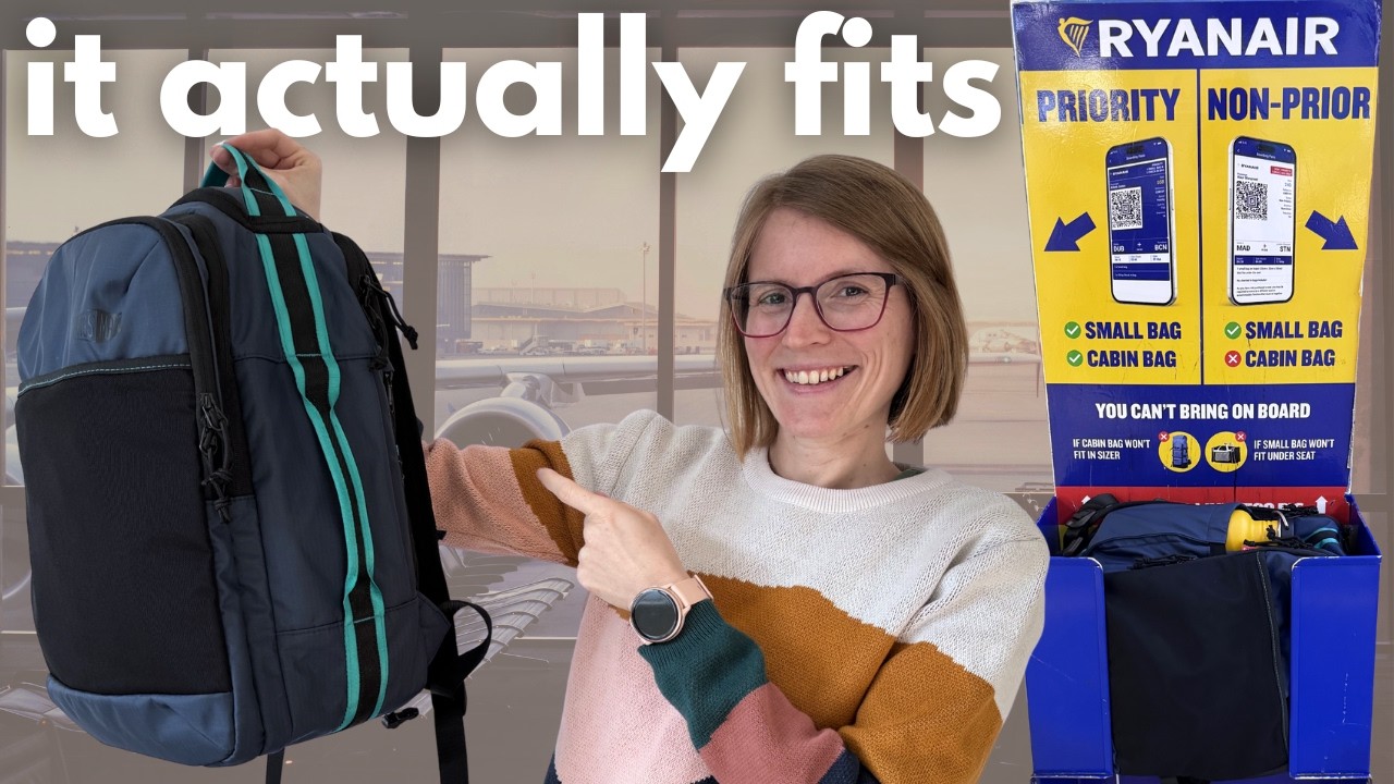Рюкзак для личных вещей, подходящий для бюджетных авиакомпаний 🎒 Bagsmart Blast Elite 22L