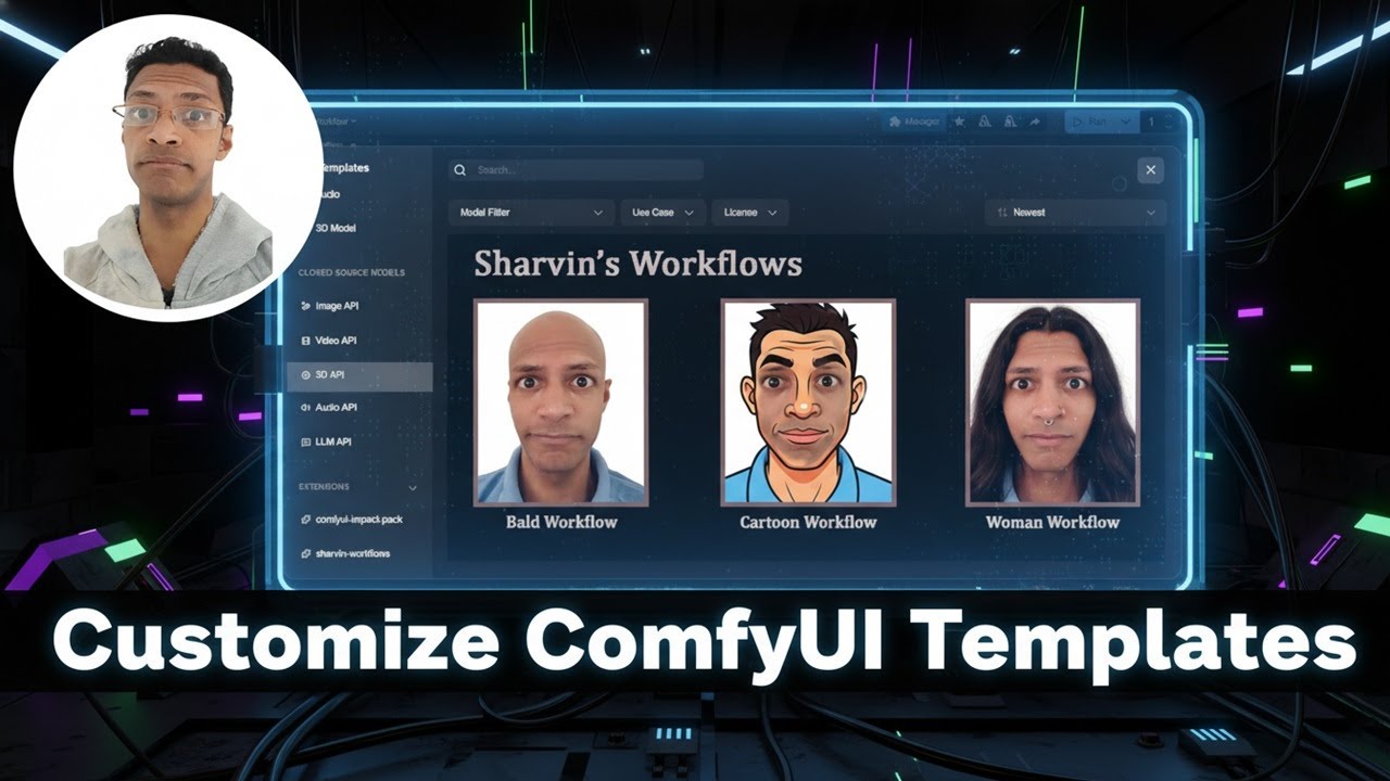 ComfyUI: пользовательские шаблоны и рабочие процессы! (Простая настройка)