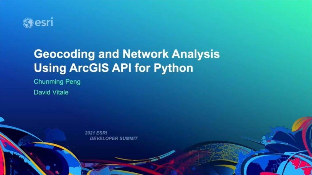 Geocoding and Network Analysis Using ArcGIS API for Python