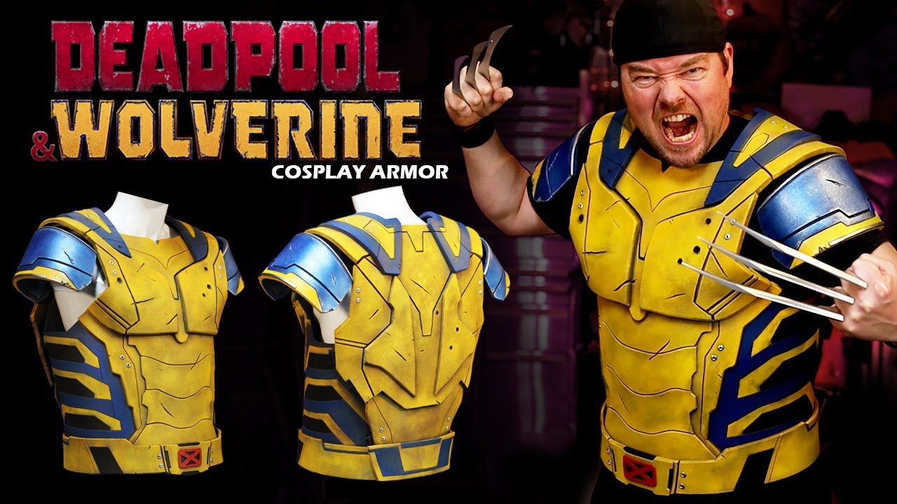 How to Make and Paint Wolverine's Chest Armor from Deadpool 3 - Part 2 - Superhero Wolverine Cosplay