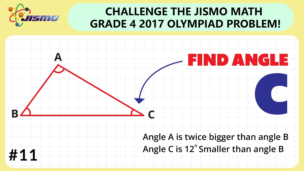 JISMO Math #11 | ANGLE - CHALLENGE THE JISMO GRADE 4 MATH 2017 PROBLEM!