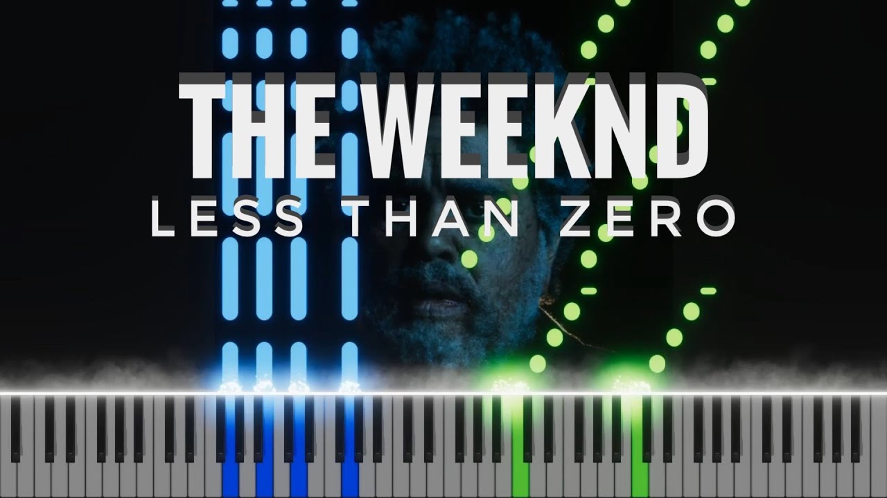 The Weeknd - Less Than Zero instrumental piano cover