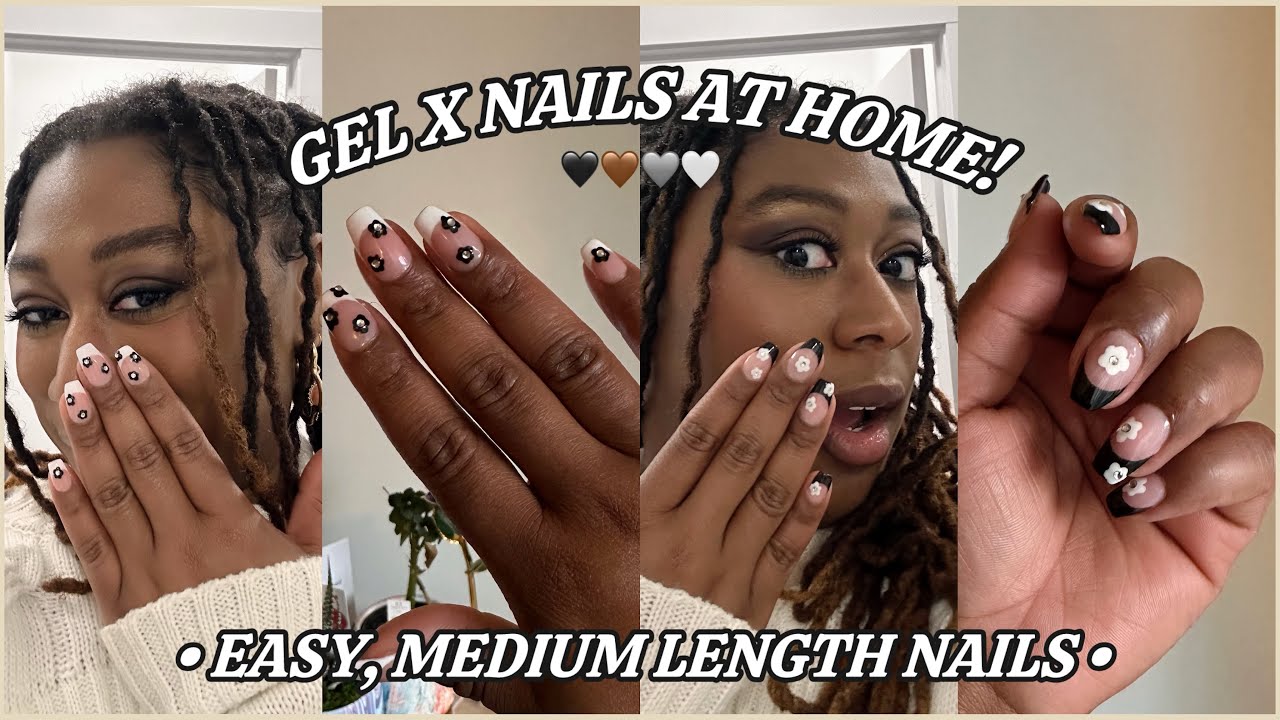 DIY: HOW TO DO GEL X NAILS AT HOME: Beetles Nail Kit + Easy Nail Art for Beginners 💅🏾✨