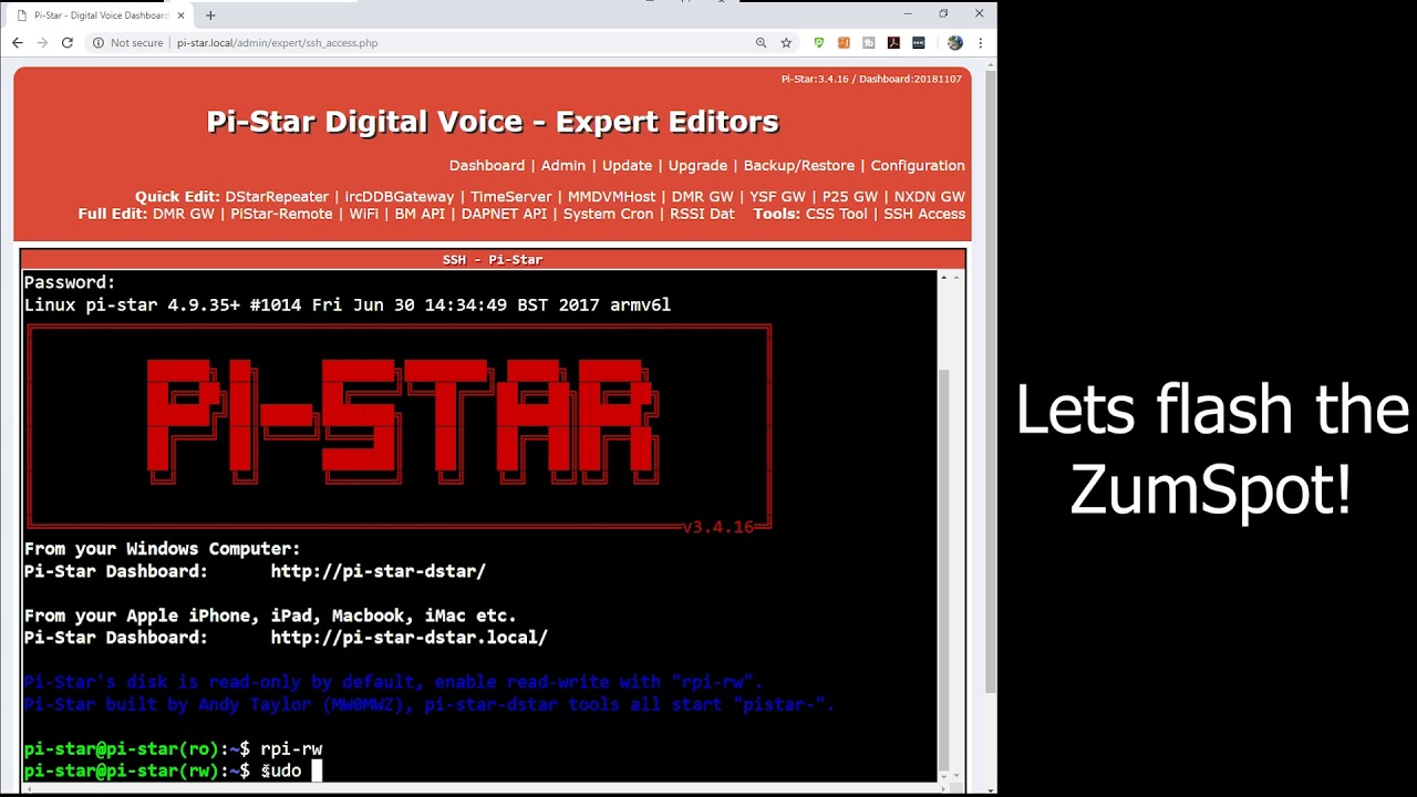 ZumSpot Firmware Update