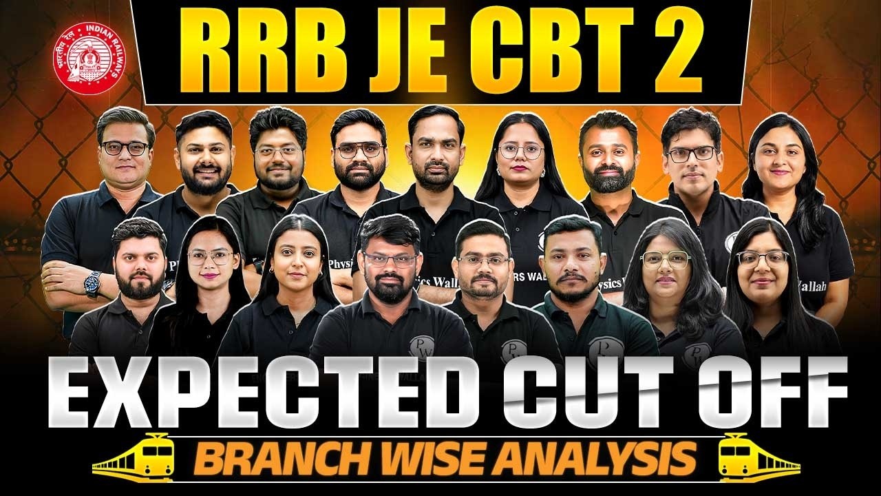 RRB JE CBT 2 Expected Cut Off | RRB JE CBT 2 Branch Wise Cut Off Analysis