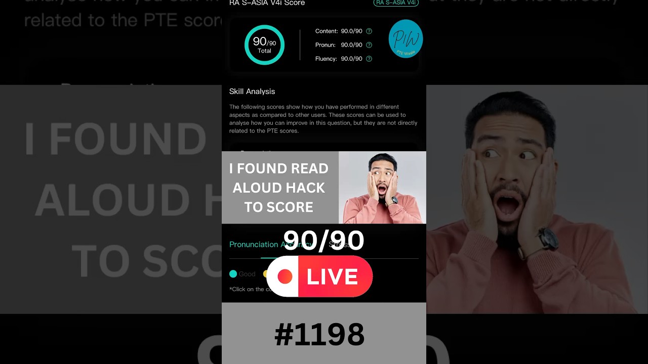 🔥 PTE Read Aloud Hack &ndash; Score 90/90 in Fluency, Pronunciation & Content! 💯🎙️