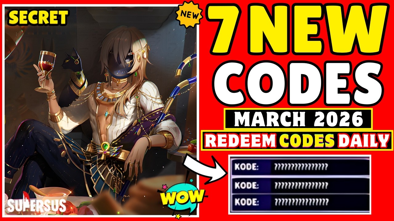 SUPER SUS NEW REDEEM CODES 💥MARCH 2026💥 KODE REDEEM SUPER SUS | SUPER SUS GIFT CODES 2026