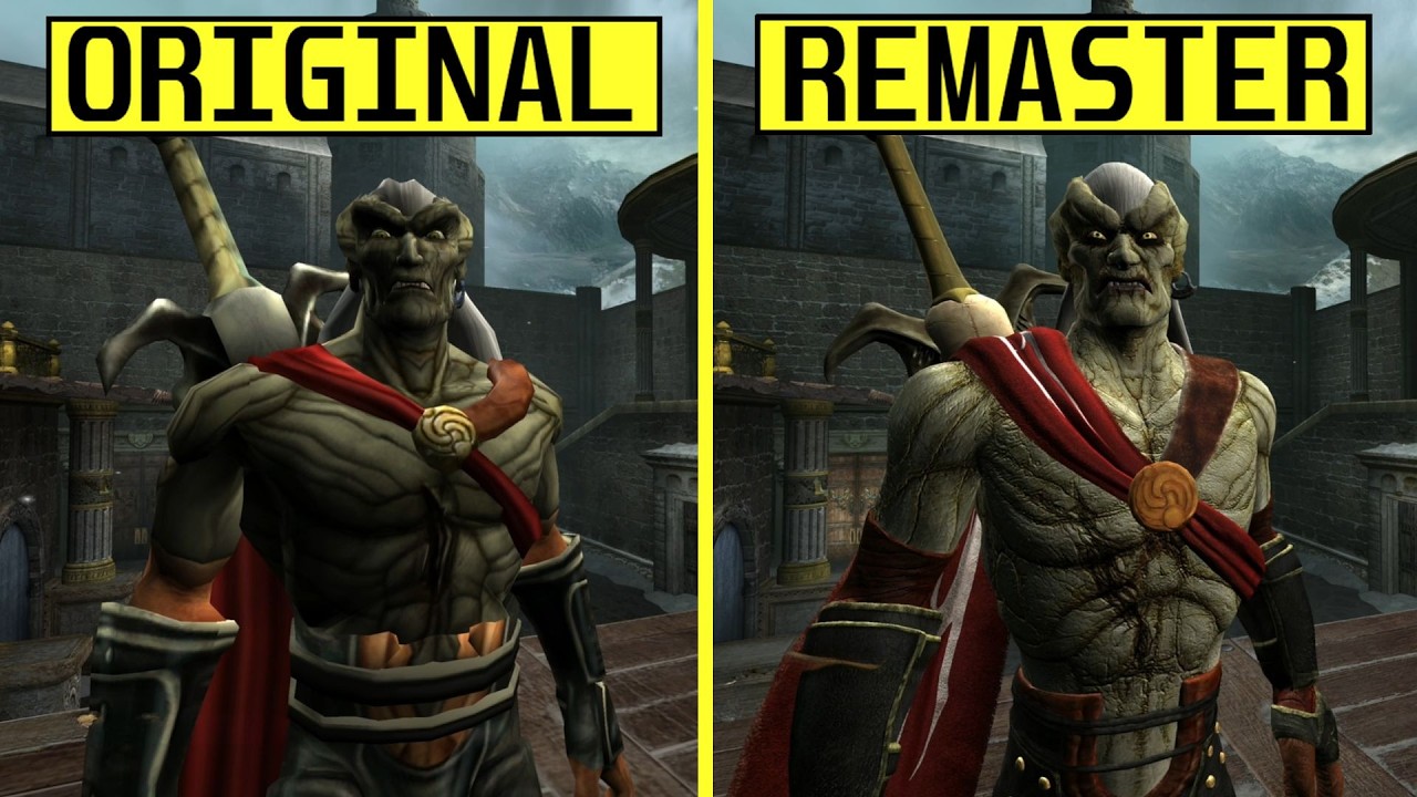 Сравнение графики Legacy of Kain Defiance Remastered и оригинальной игры
