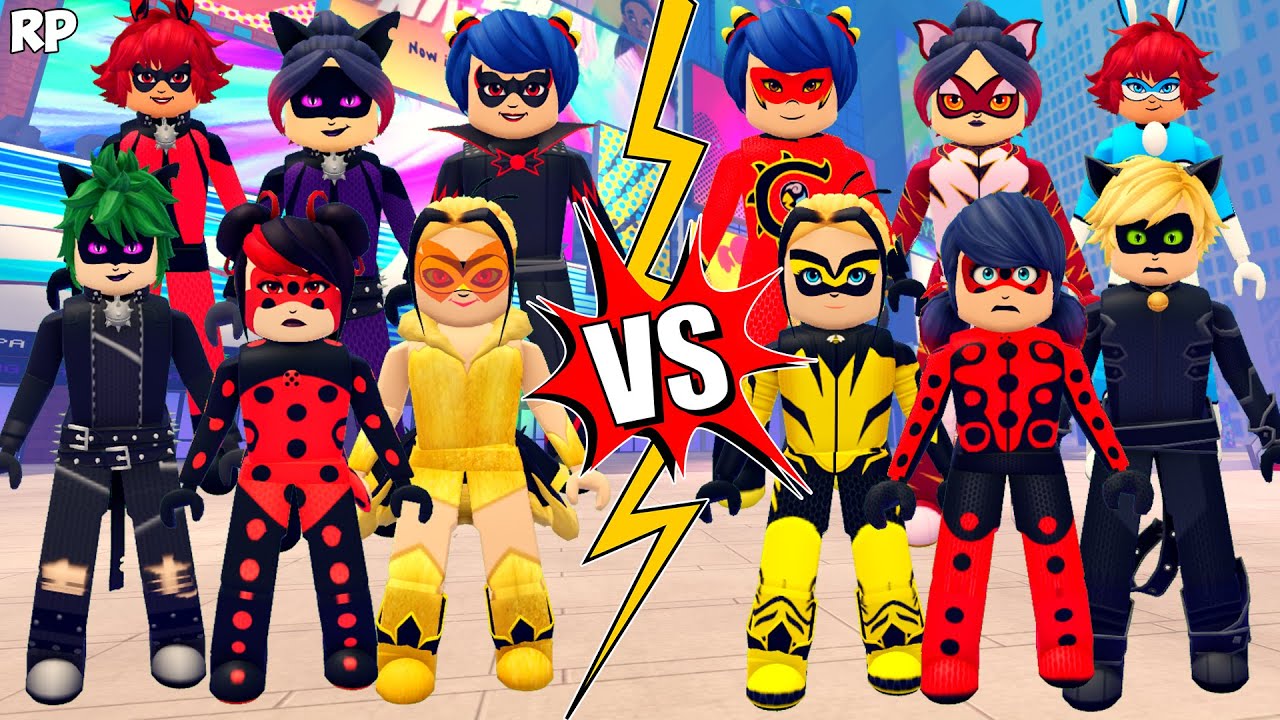 Обратное и оригинальное превращение (сравнение) Без Miraculous RP - Miraculous Roblox!