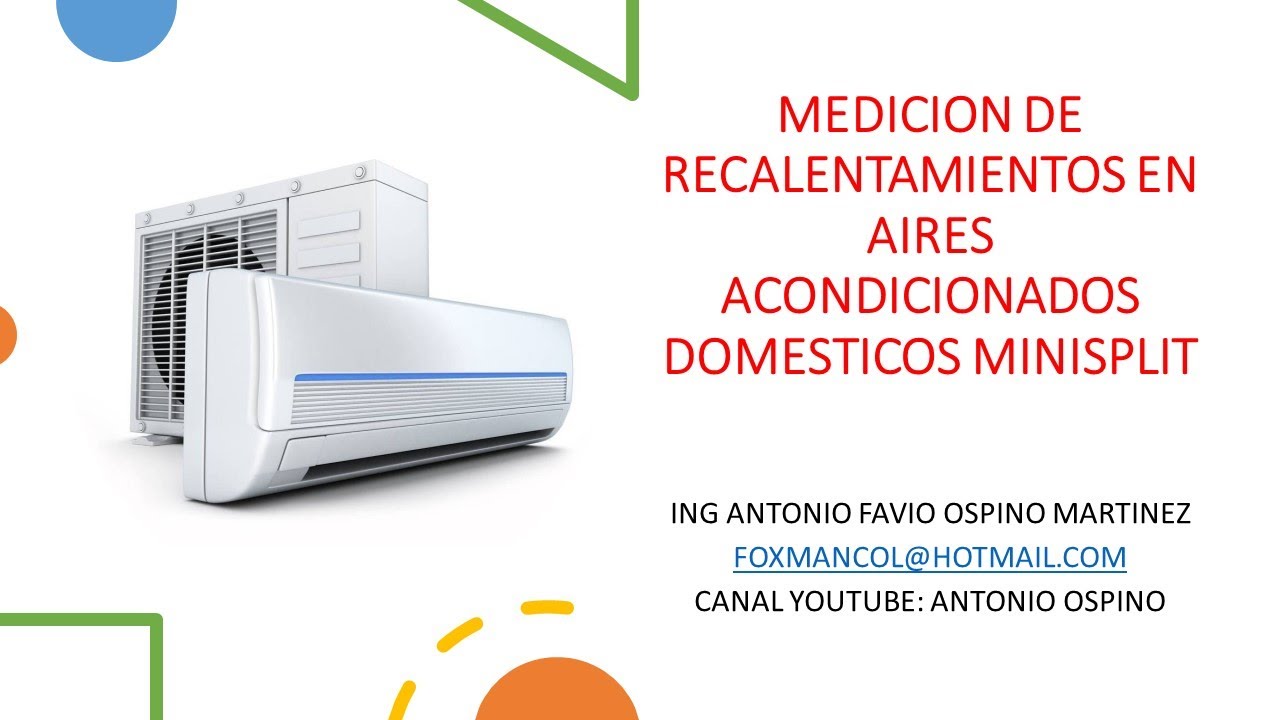 PROCEDIMIENTO PARA MEDIR LOS SOBRECALENTAMIENTOS EN AIRE ACONDICIONADO TIPO MINISPLIT DOMESTICO
