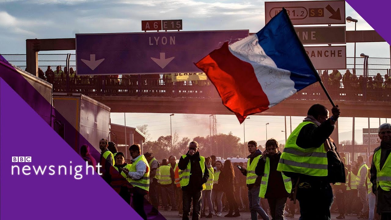 Gilets Jaunes: Who are the French 'yellow vest' protesters? - BBC Newsnight
