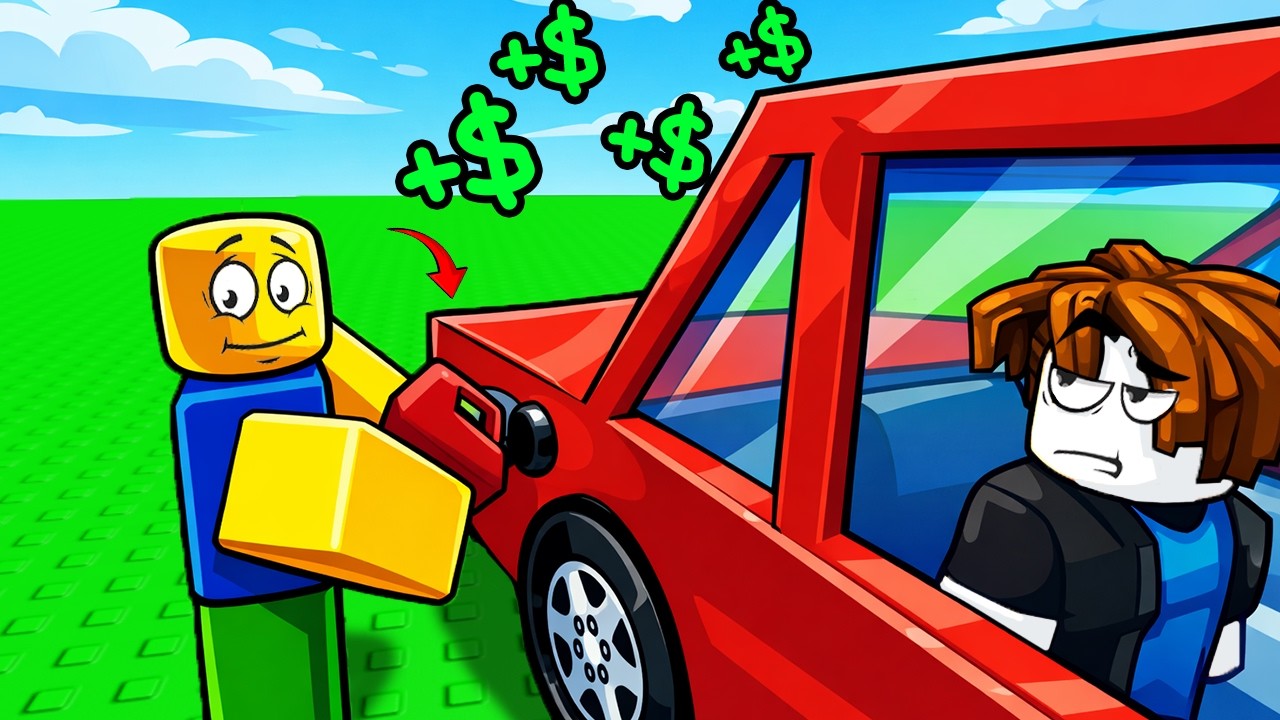 Я построил автозаправочную станцию ​​максимального уровня в Roblox...
