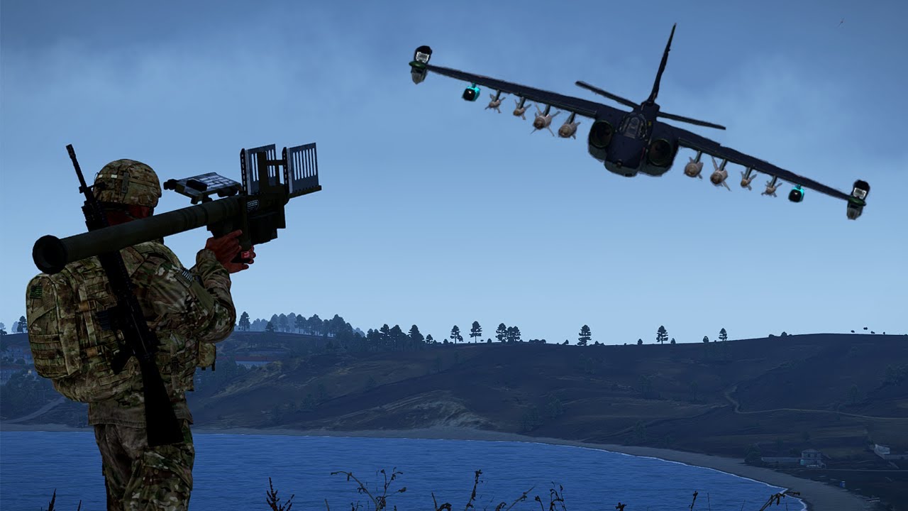 Su-25 Takes a Direct-Hit from a Ukrainian FIM-92 Stinger Missile | ARMA 3: Milsim