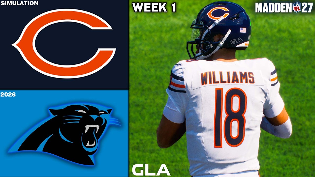 Bears против Panthers: 1-я неделя, симуляция | Геймплей Madden 27 на PS5