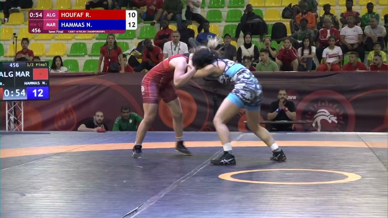 1/2 WW - 57 kg: R. HOUFAF (ALG) v. N. HAMMAS (MAR)