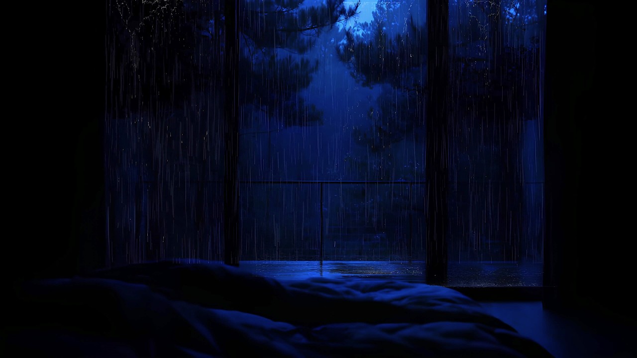 Perfect Rain Sounds for Sleeping | Intense Rainstorm for Deep Sleep, Relaxation & Study