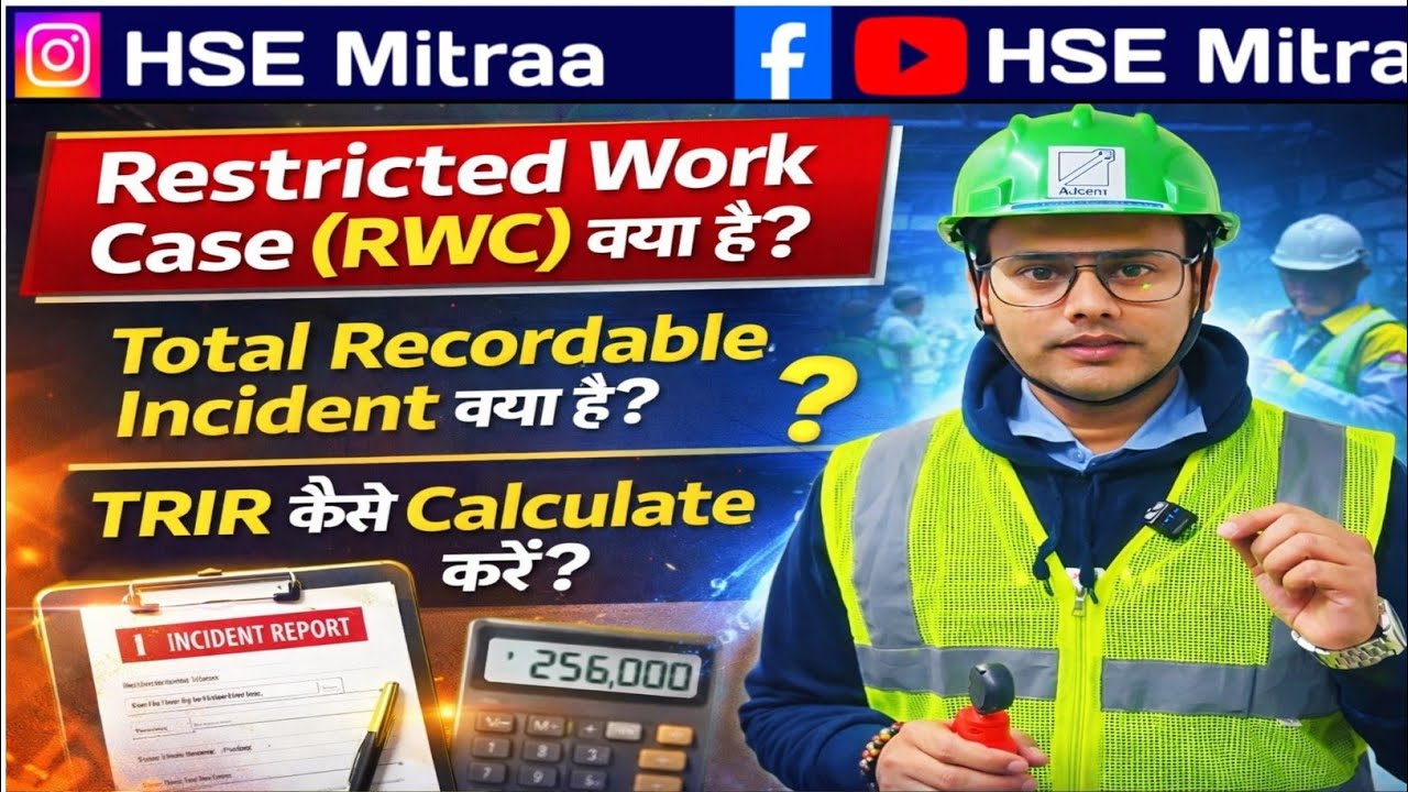 Restricted Work Case (RWC) क्या है? | Total Recordable Incident क्या है? | TRIR कैसे Calculate करें?