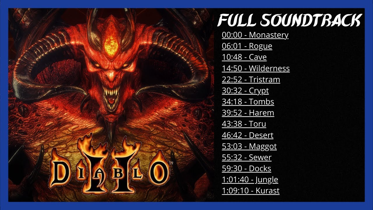 Diablo 2 OST - Full Soundtrack - Original Music 4K