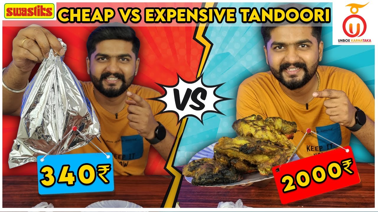 Cheap vs Expensive Tandoori Chicken in Bengaluru | Kannada Food Review | Unbox Karnataka