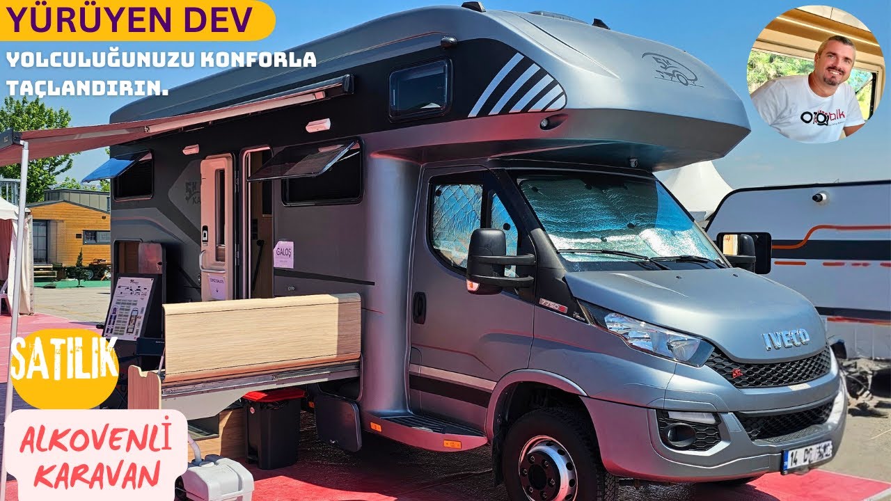 SATILIK ALKOVENLİ SIFIR KM. KARAVAN | YÜRÜYEN DEV YOLLARA HAZIR | PEKİ YA SİZ ? HEMDE EV TUVALETLİ.