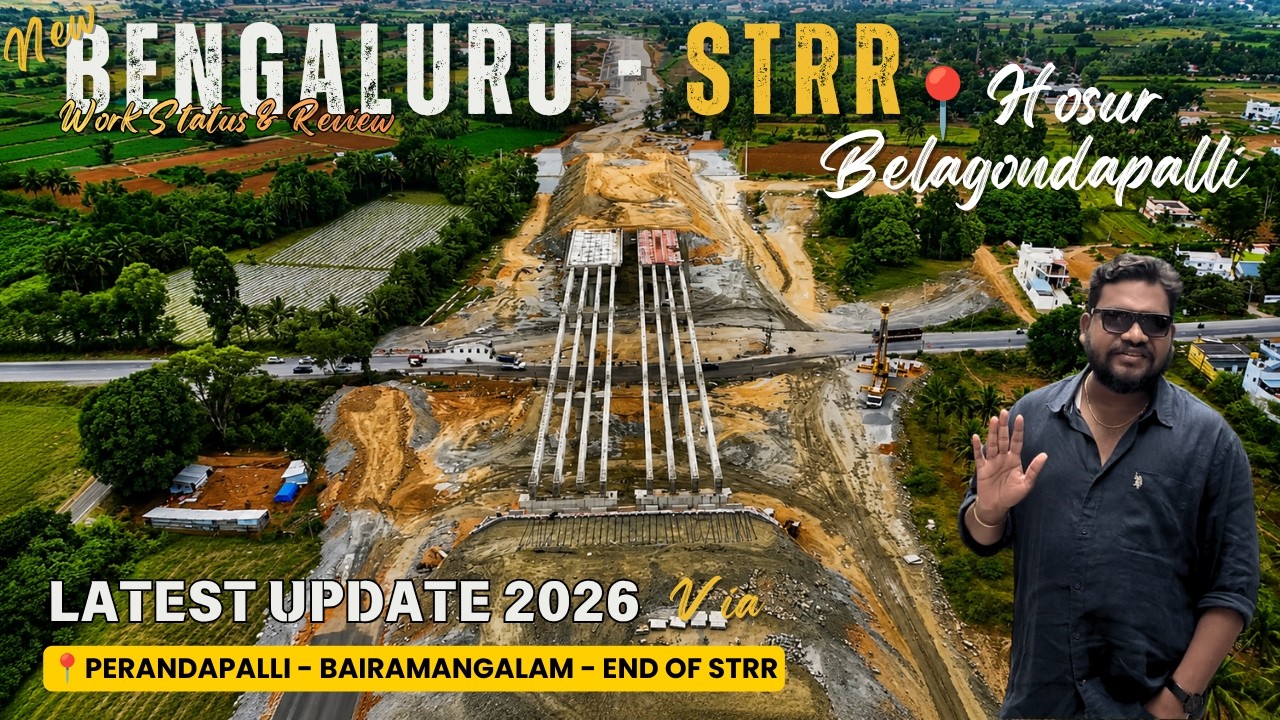 NH648: Bengaluru STRR Latest Update 2026 📍Hosur to Bairamangalam | Full Drive & Work Status #strr