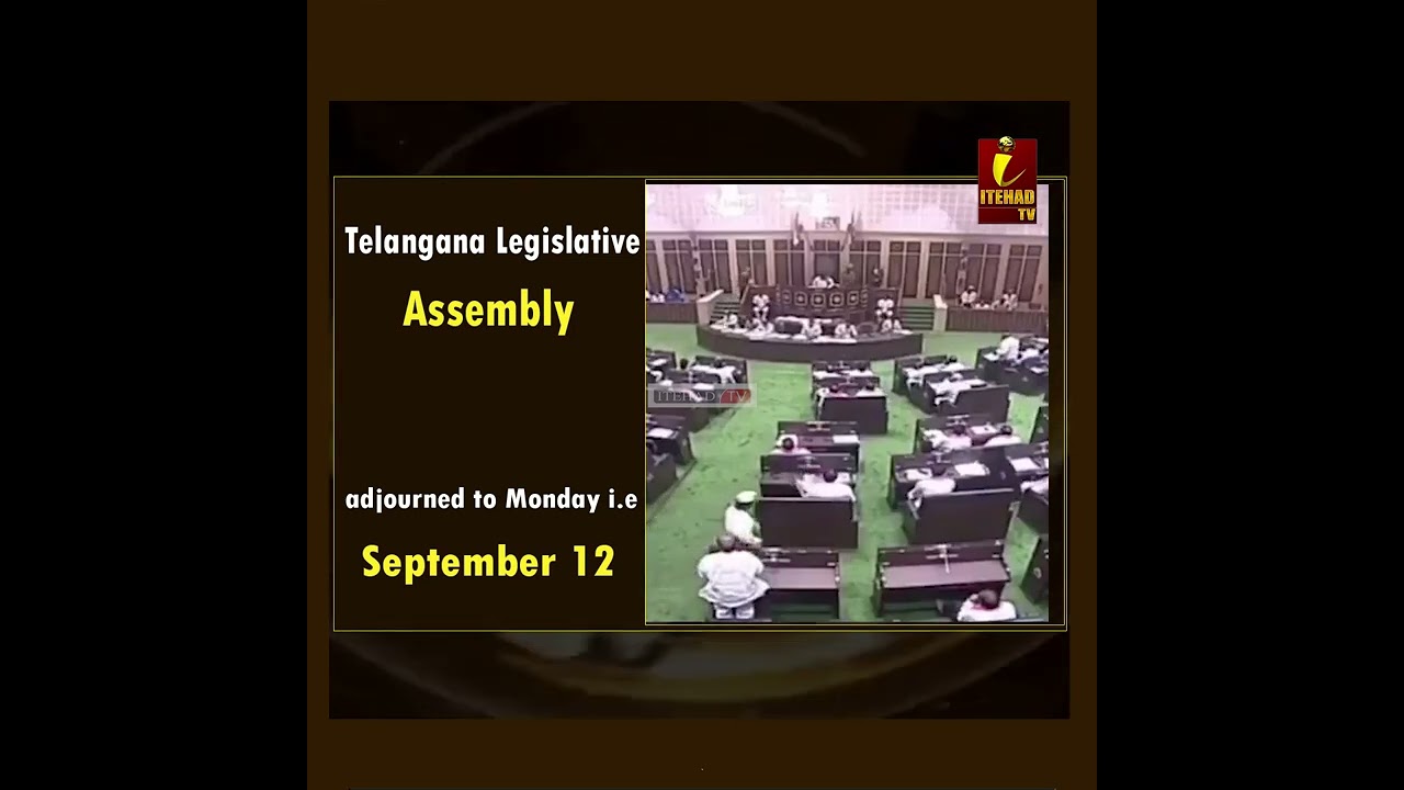 #Telangana Legislative Assembly which started on Monday has been adjourned