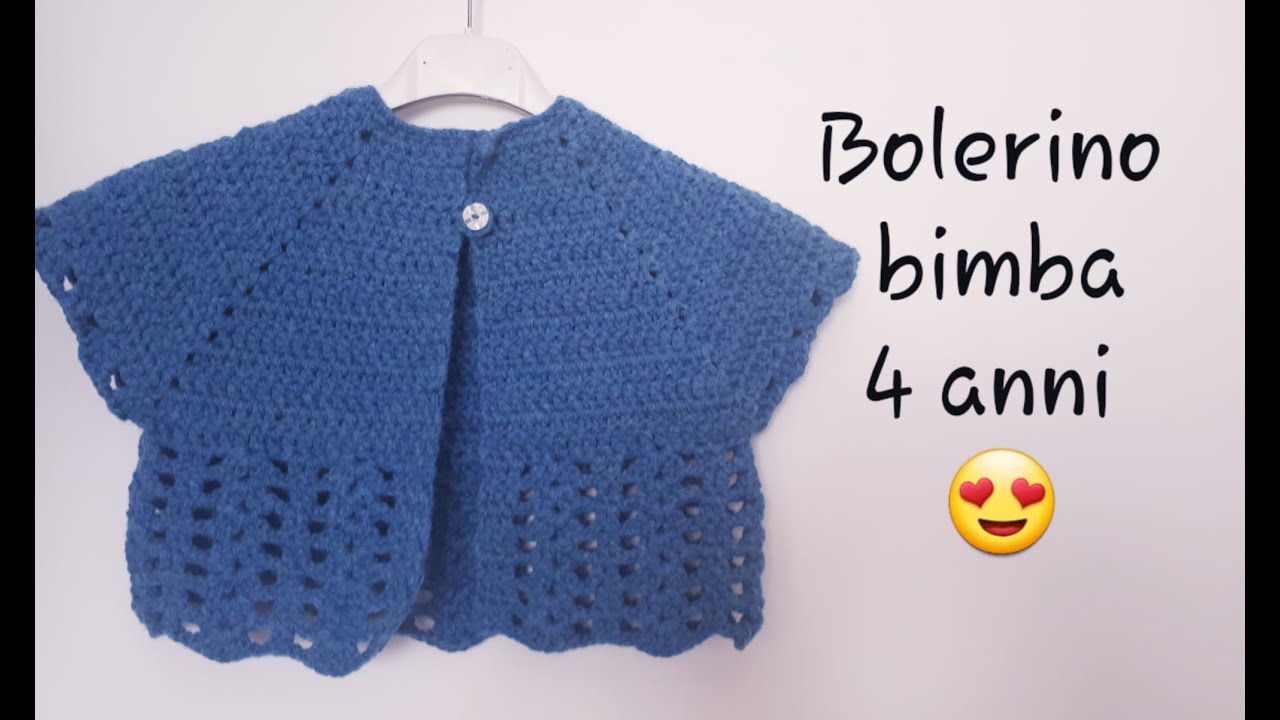 Bolerino  bimba - 4 anni - top down...facilissimo .🧶🥰❤️