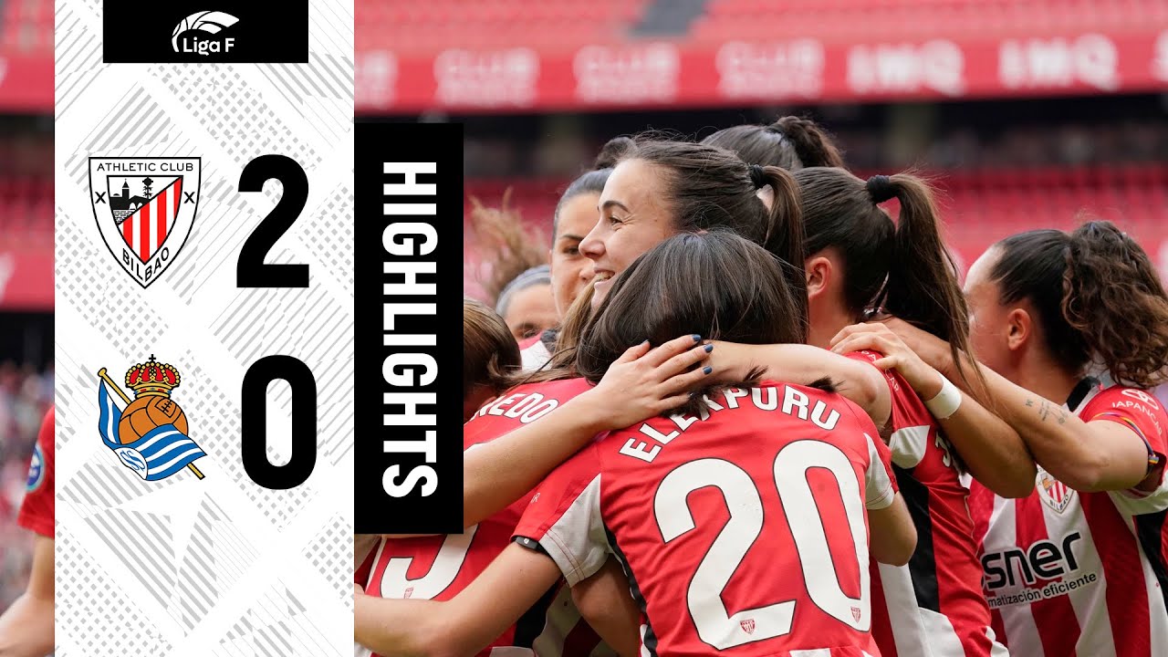 RESUMEN I Athletic Club 2-0 Real Sociedad | Liga F 2024-25 MD19