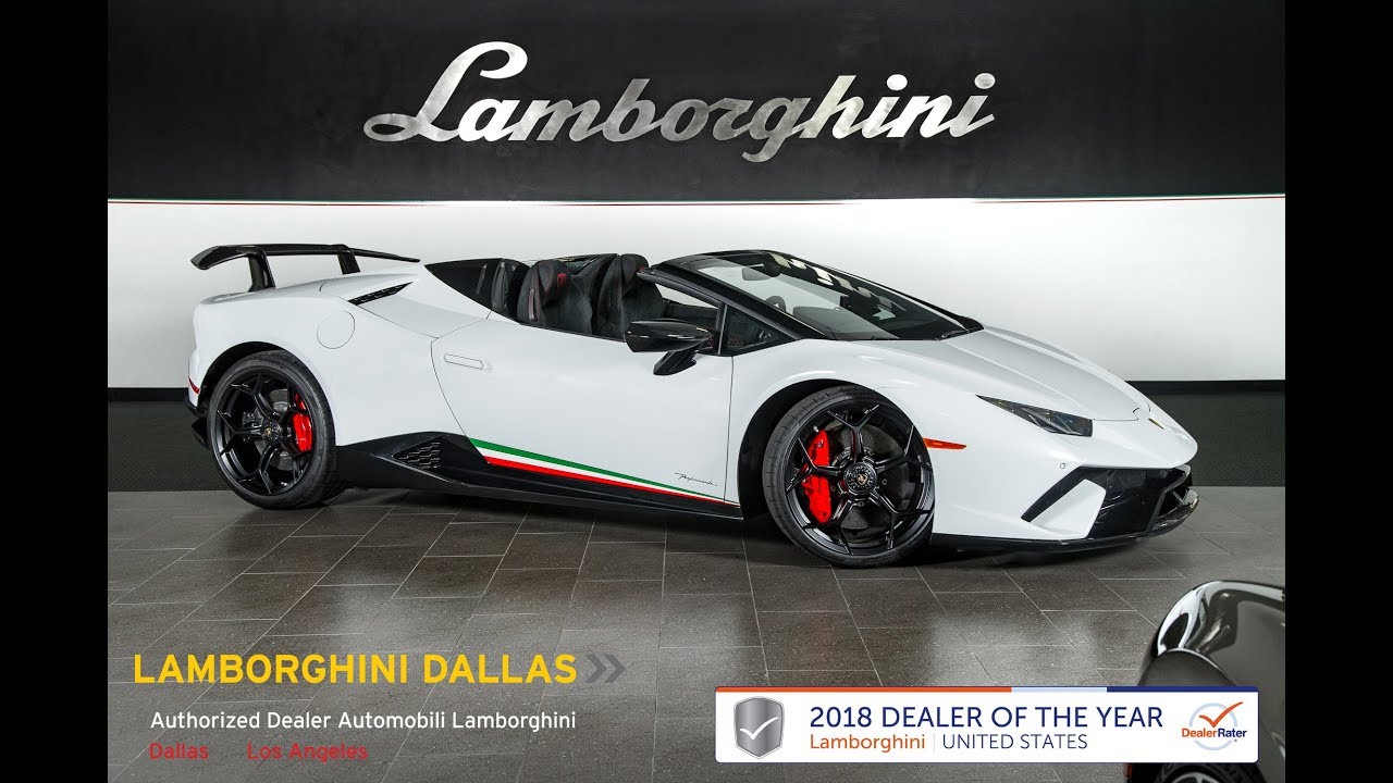 2018 Lamborghini Huracan Performante Spyder Bianco Icarus 18L0097