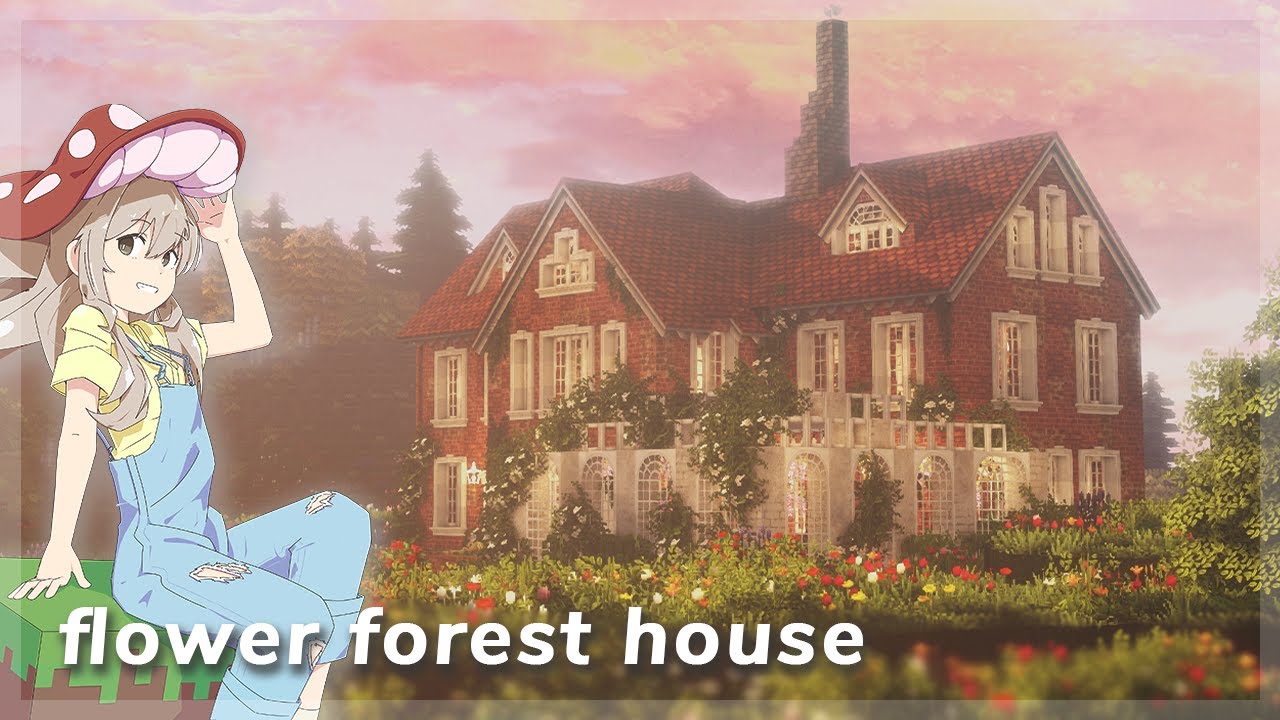 Flower Forest Brick House 🌻🌼  | Aesthetic Minecraft with Cocricot & Minia Turia