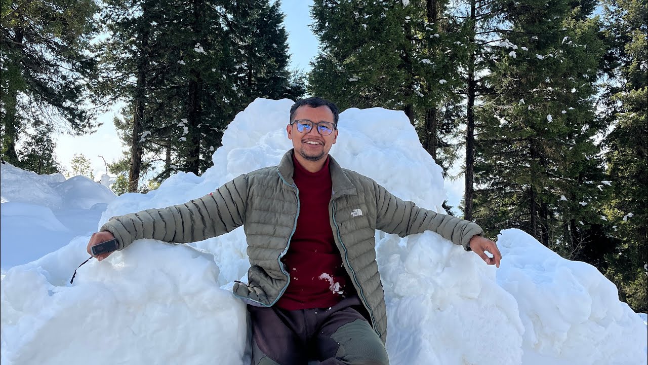 पहली बर्फबारी के बाद गए रातापानी बुग्याल ( Munsyari ) घूमने 🥶 पहली बारिश में ही इतनी ज़्यादा बर्फ 🥶😱