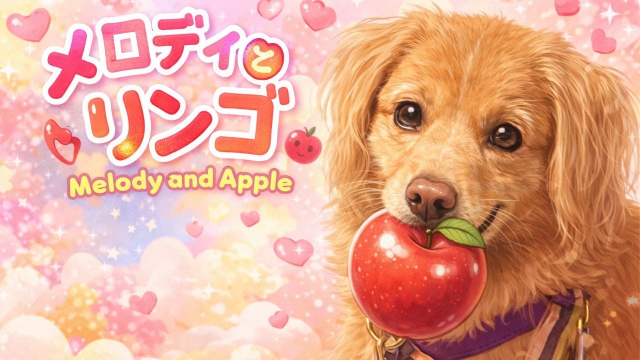 【モナメロ動画】リンゴ#犬#かわいい#食べる#激カワ