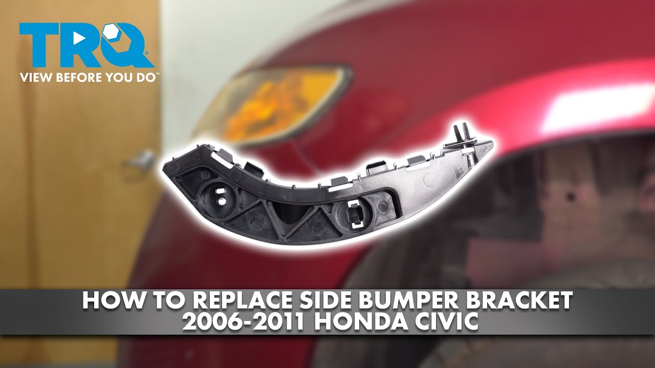 Как заменить кронштейн бокового бампера на Honda Civic 2006-2011