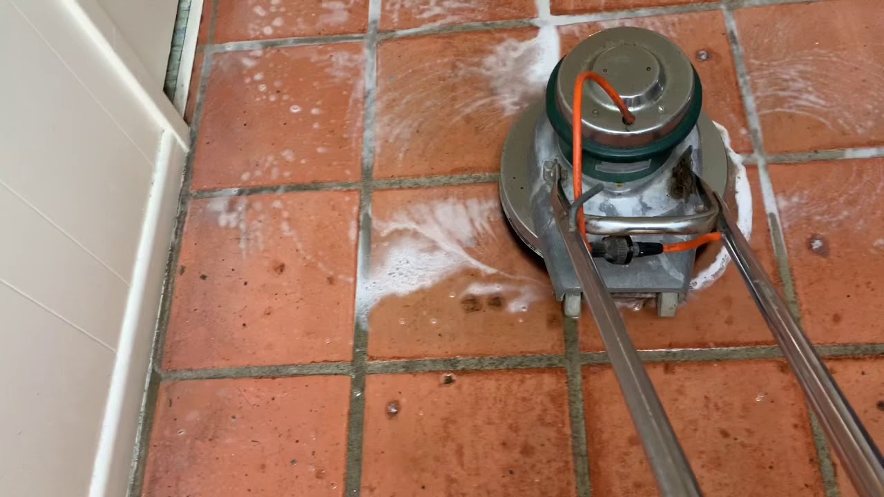Saltillo Tile super scrub project. Vlm #carpettime.