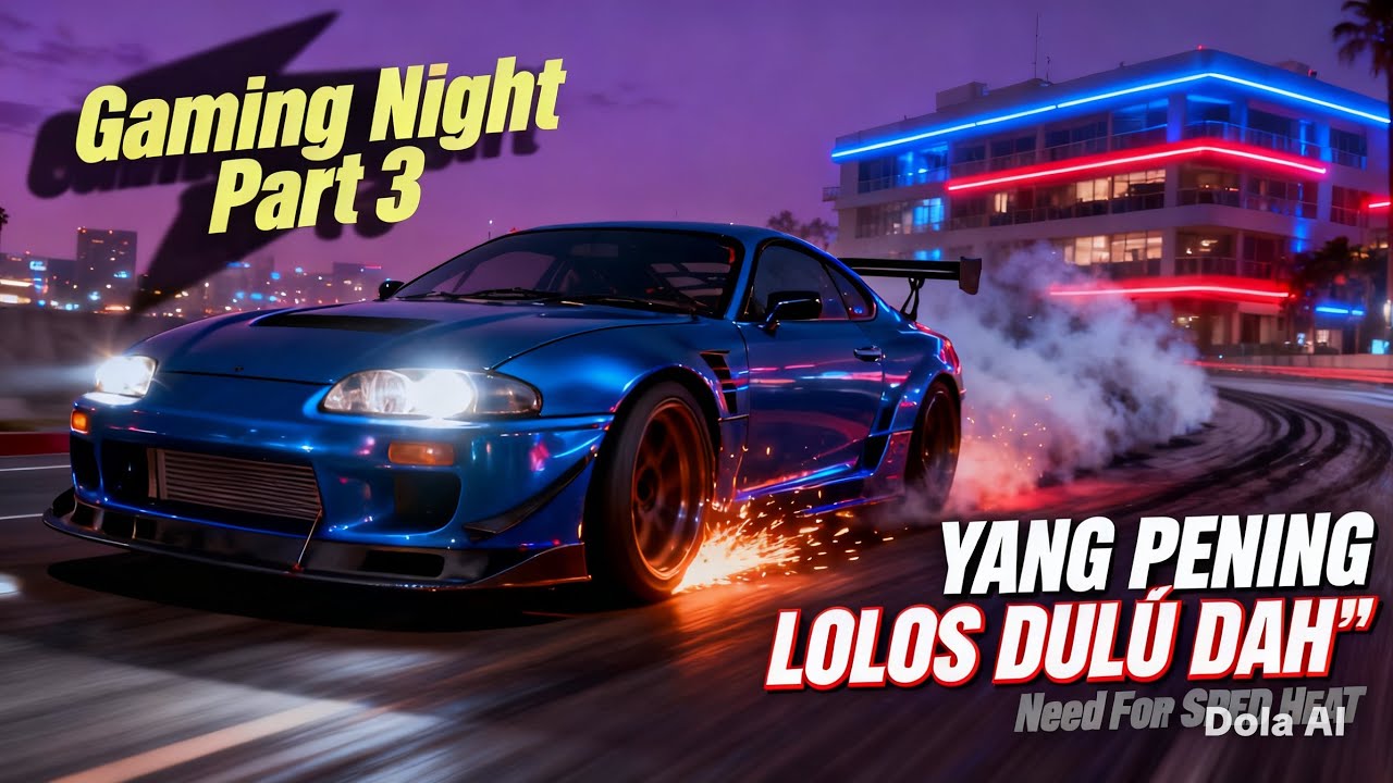 Gaming Night Part 3 || Yang Penting Lolos Dulu Dah🔥||Need For Speed Heat